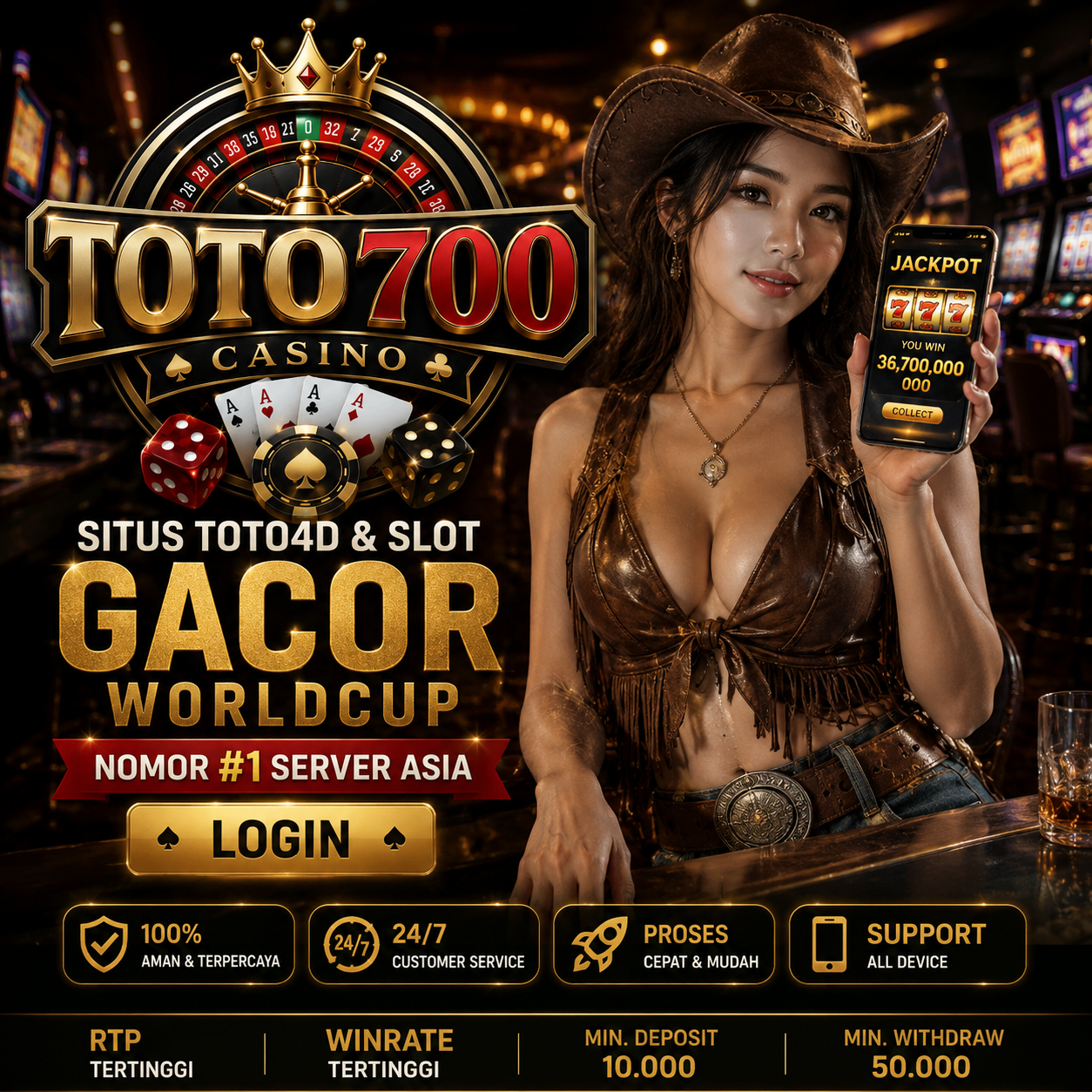 TOTO700 Situs Toto4d & Slot Gacor Worldcup Nomor #1 Server Asia Login