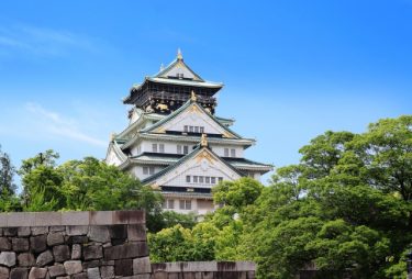 大阪城天守閣の遠景